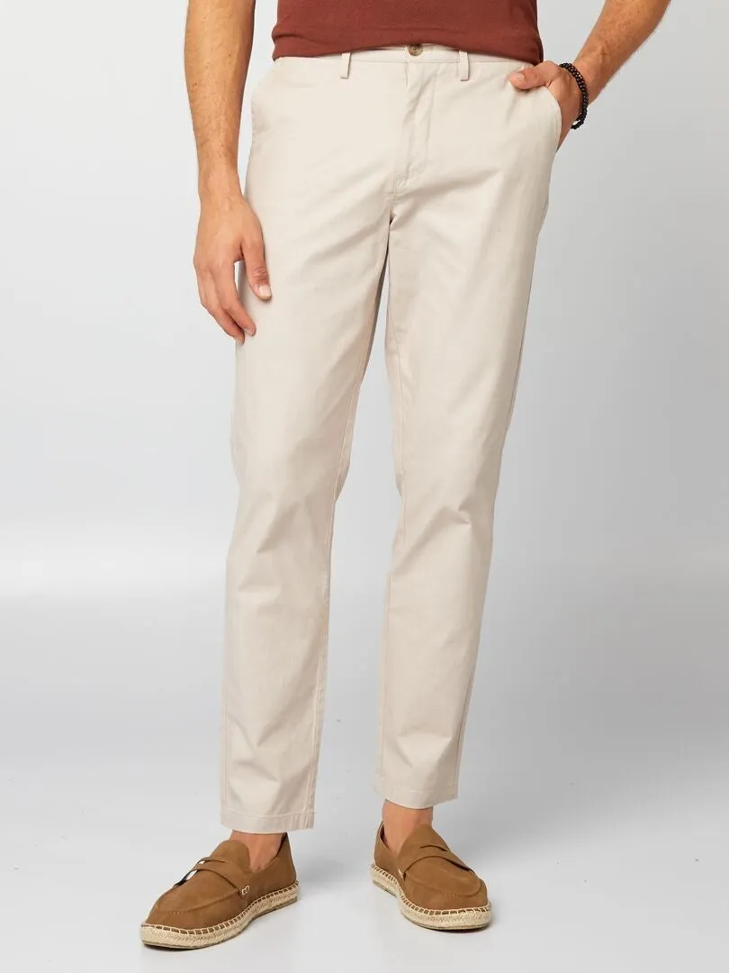 PANTALóN DE TRAJE  BEIGE