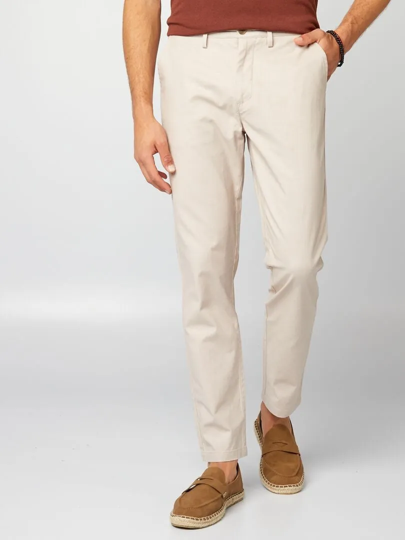 PANTALóN DE TRAJE  BEIGE