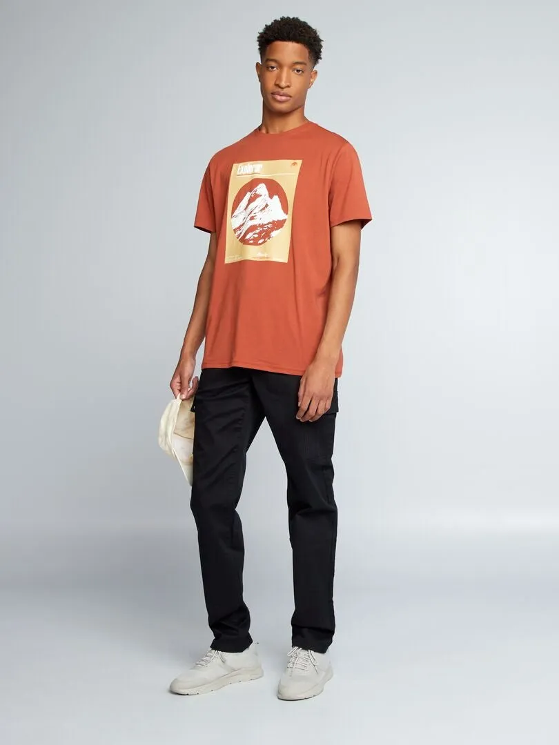 PANTALóN RECTO CON BOLSILLOS EN LOS LATERALES +1,90 M  L36  NEGRO