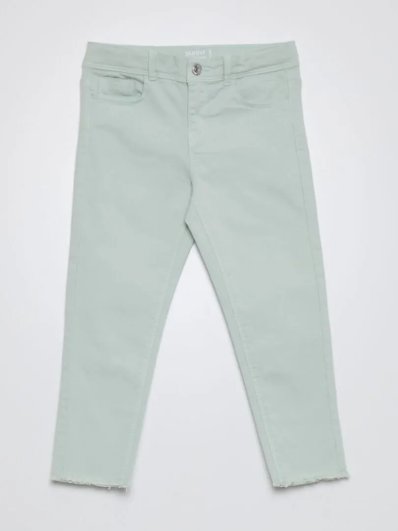 PANTALóN SKINNY DE TIRO ALTO  AZUL
