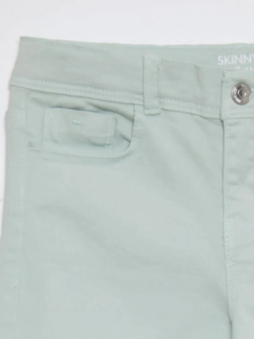 PANTALóN SKINNY DE TIRO ALTO  AZUL