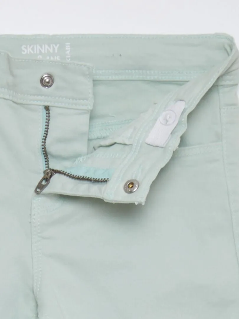 PANTALóN SKINNY DE TIRO ALTO  AZUL