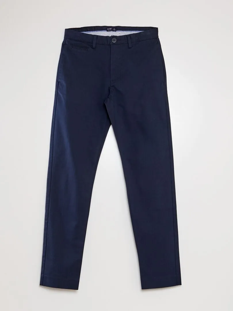 PANTALóN SLIM DE TENCEL  AZUL