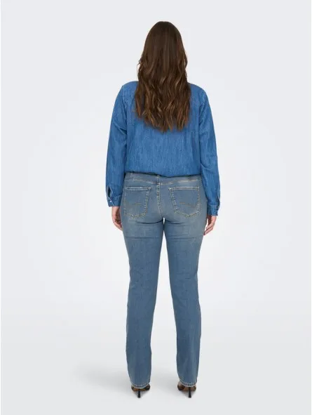 Pantalón vaquero corte recto, Only Carmakoma