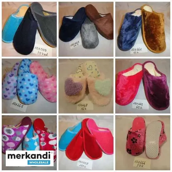 pantuflas mullidas de mujer en diferentes diseños