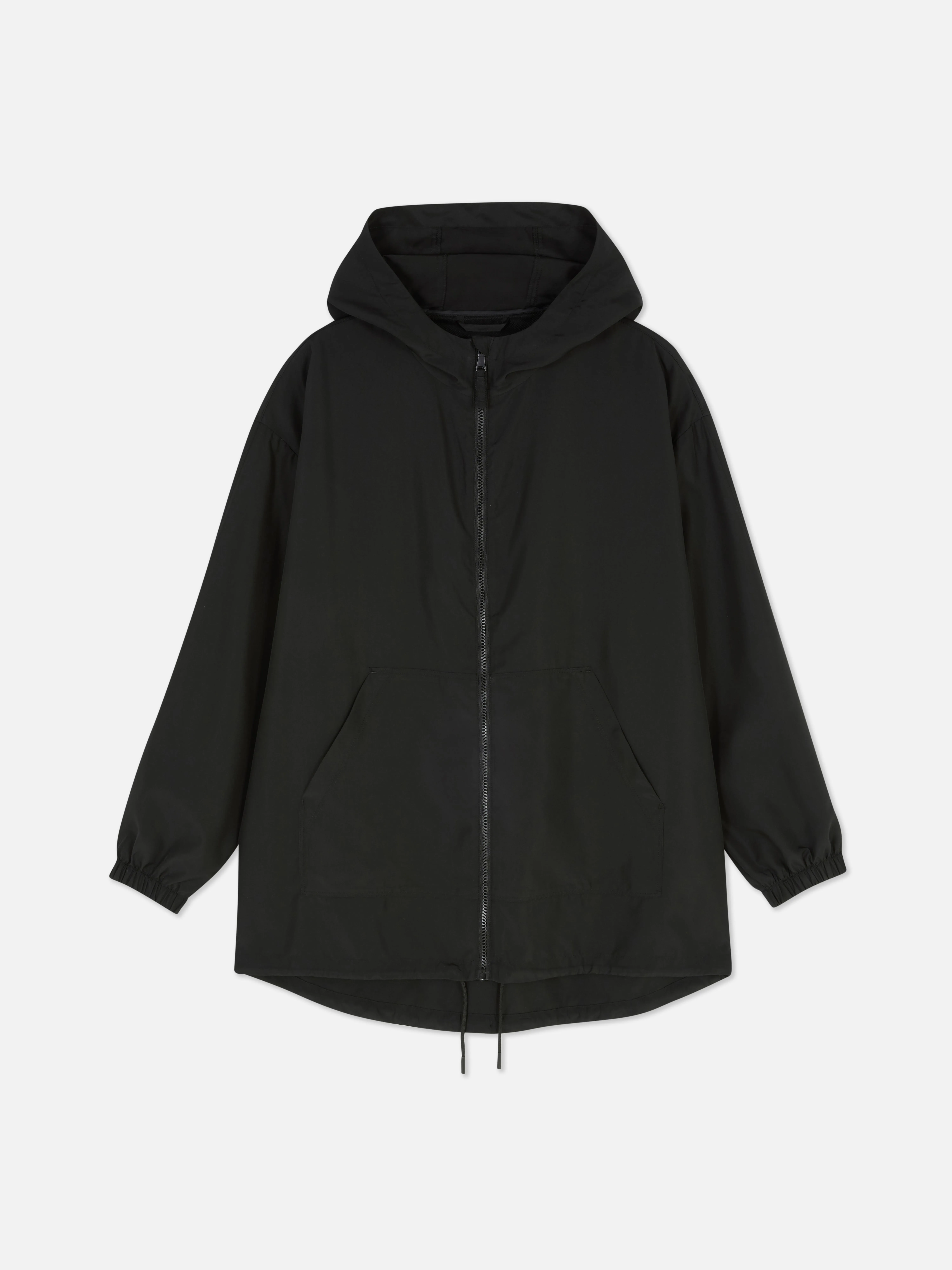 Parka impermeable ligera con capucha