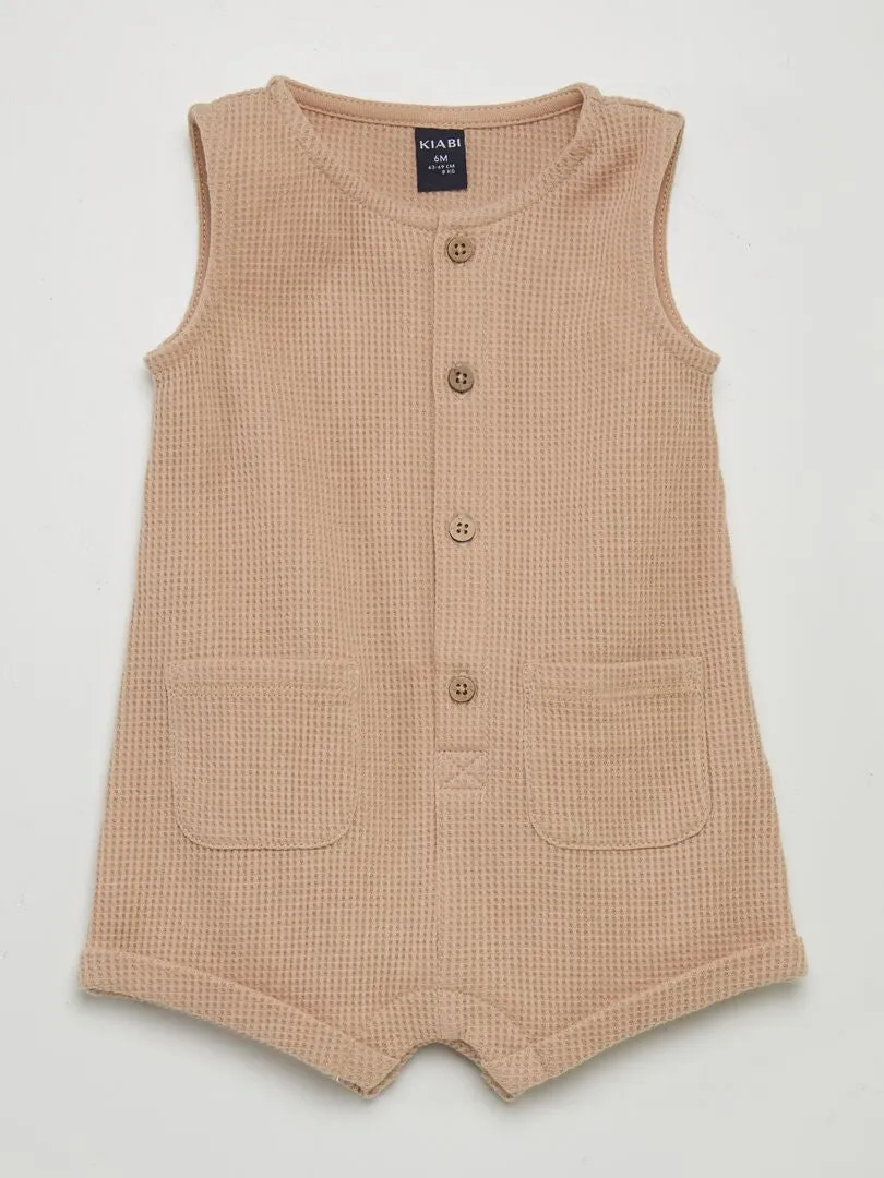 PELELE DE NIDO DE ABEJA + BUCKET  2 PIEZAS  BEIGE