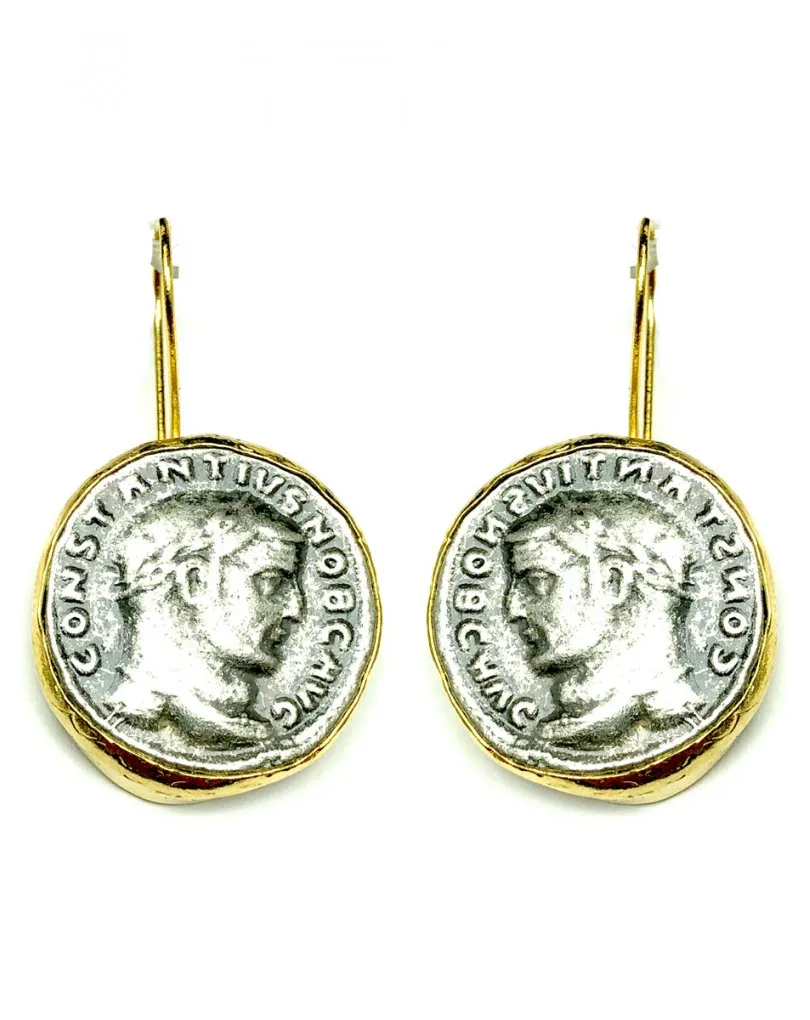 PENDIENTES DE MUJER DE MONEDAS ANTIGUAS DE DORMILONA