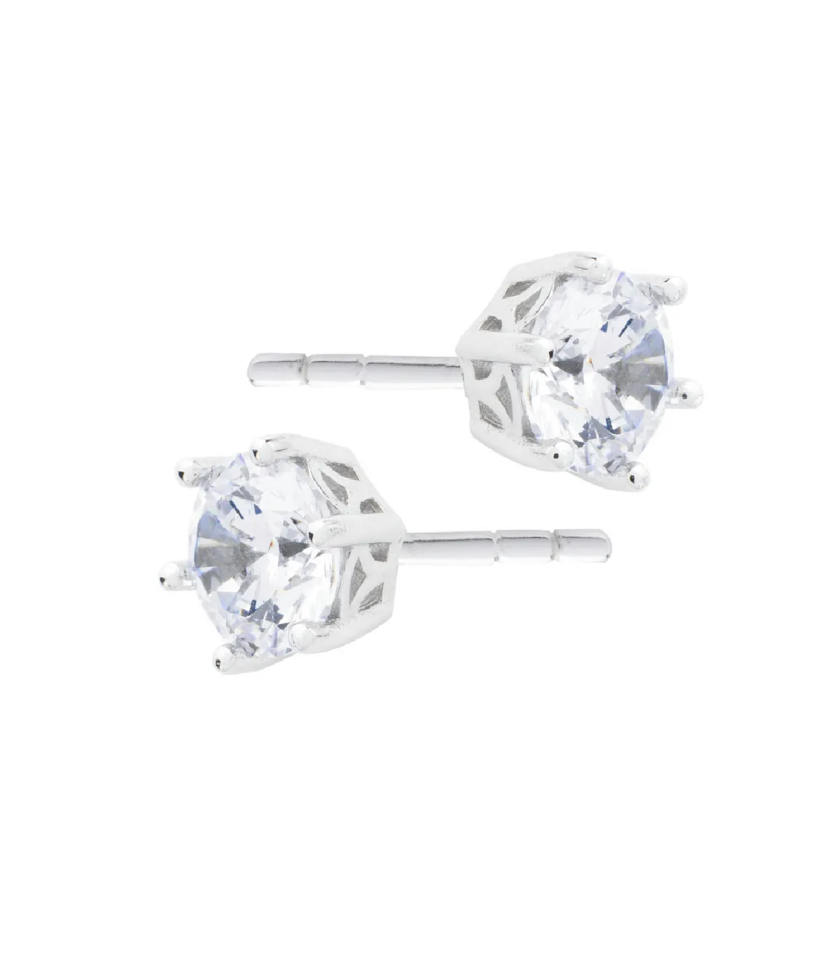 PENDIENTES ITEMPORALITY PLATA MONTADO SOBRE 6 GARRAS CON CIRCONITA  SEA101166