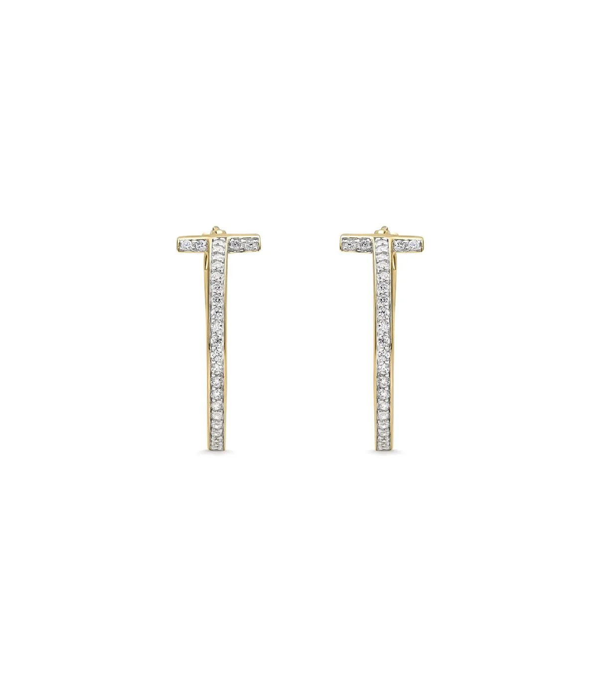 PENDIENTES ITEMPORALITY SIENA CRIOLLAS PLATA BAñO ORO Y CIRCONITAS BLANCAS  SEA401376UU