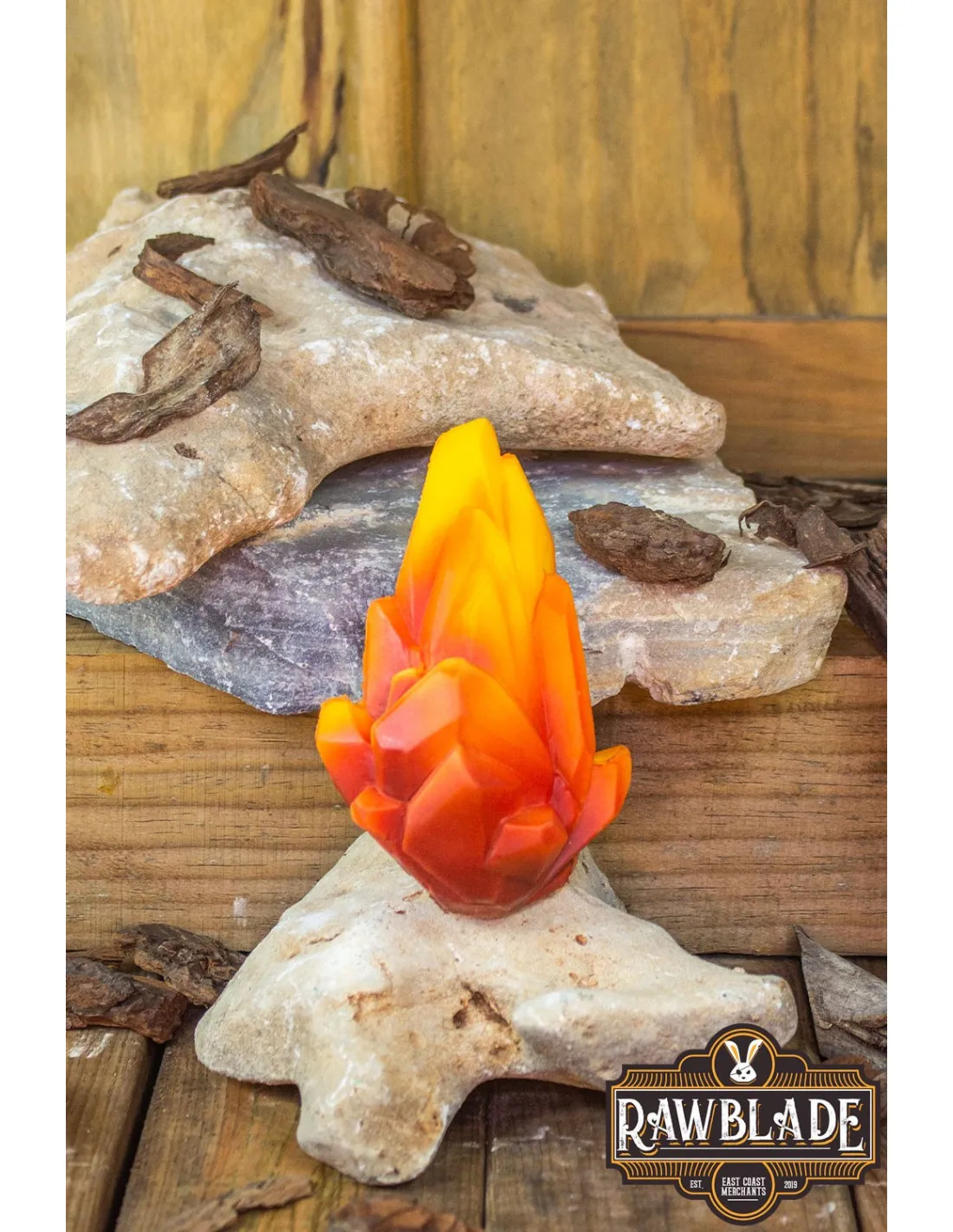 PIEDRA ELEMENTAL PARA LARP  ROJA