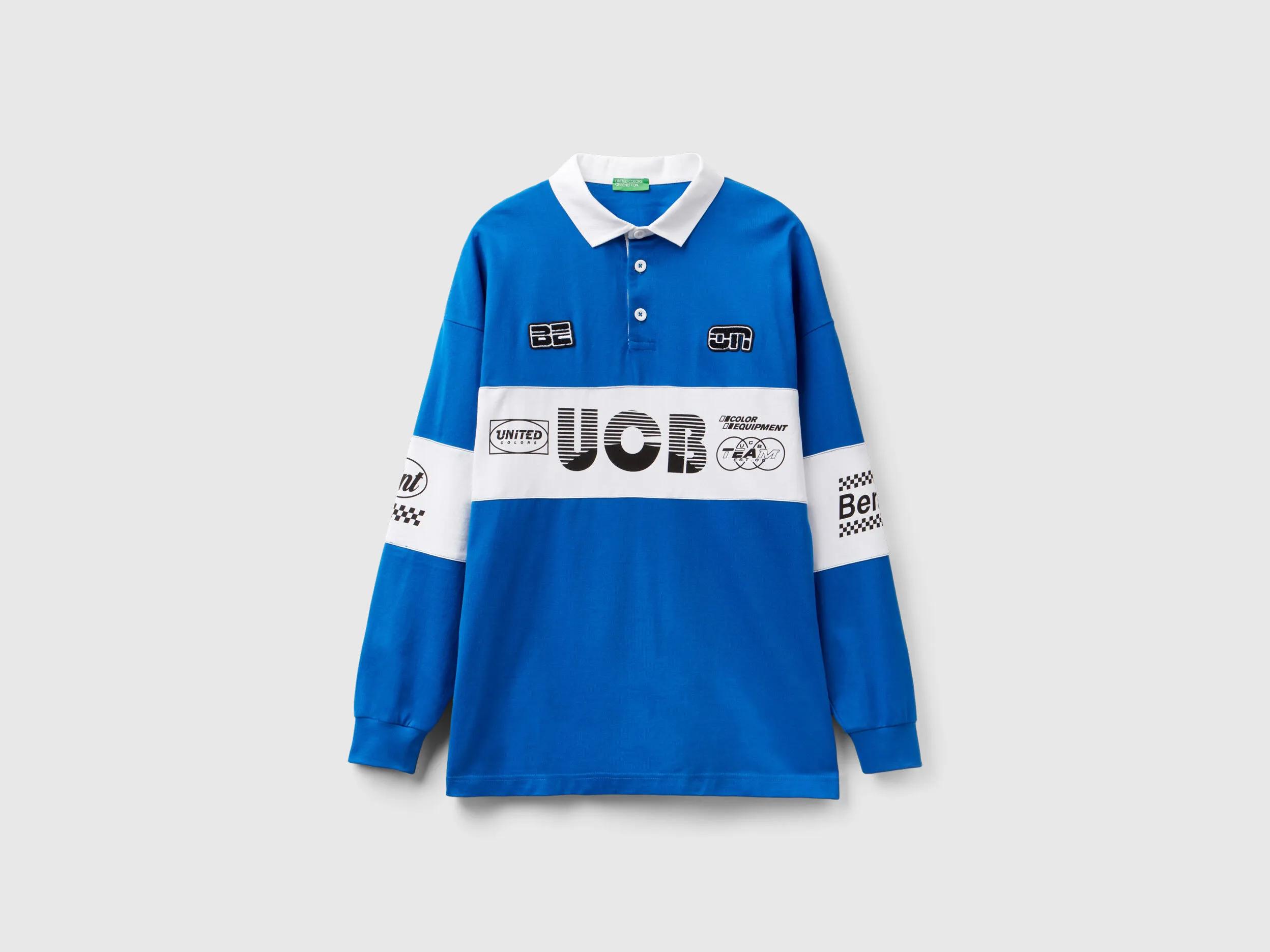 Polo azul oscuro de rugby