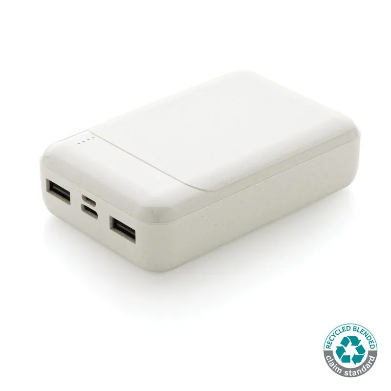 Power bank de plástico reciclado RCS de 10.000 mAh