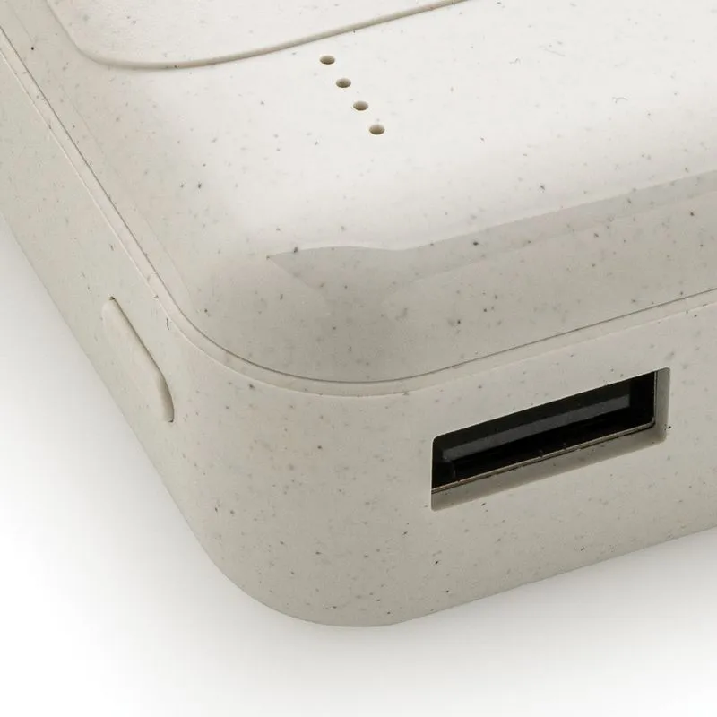 Power bank de plástico reciclado RCS de 10.000 mAh