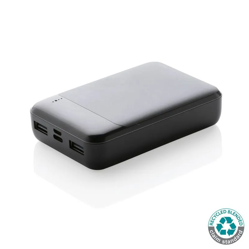 Power bank de plástico reciclado RCS de 10.000 mAh