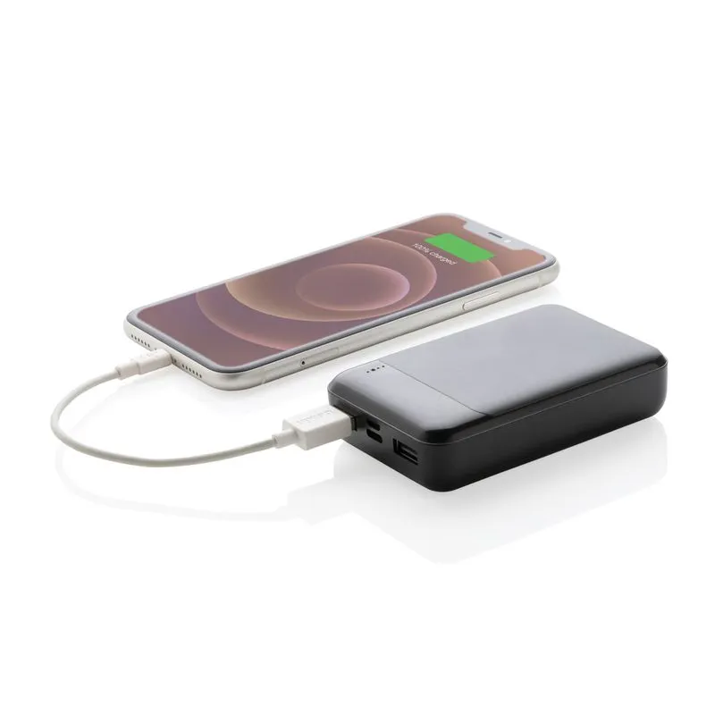 Power bank de plástico reciclado RCS de 10.000 mAh