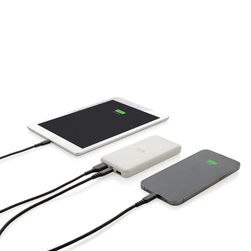 Power bank inalámbrico de plástico reciclado estándar RCS