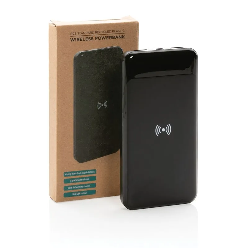 Power bank inalámbrico de plástico reciclado estándar RCS