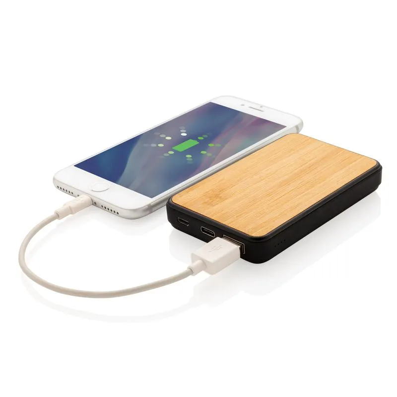 Powerbank de 5.000 mAh de plástico reciclado FSC® y RCS