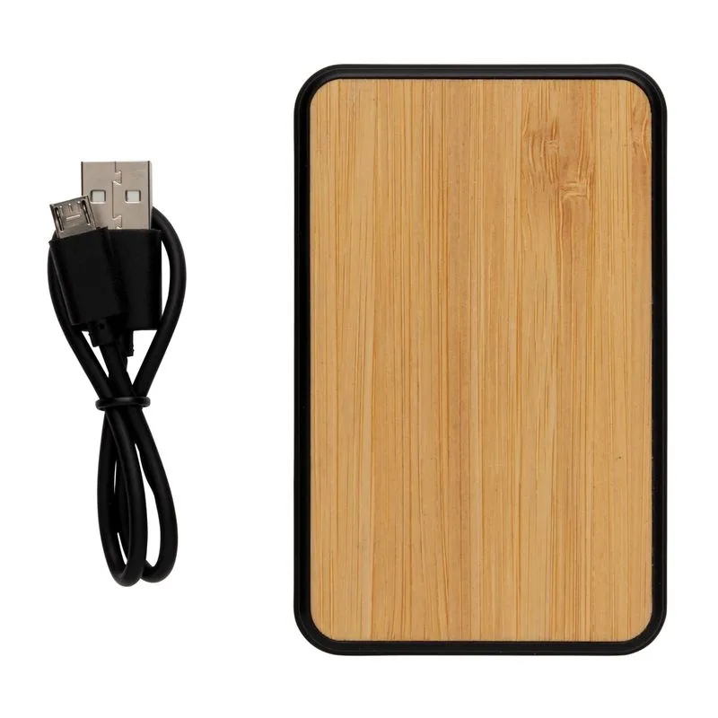 Powerbank de 5.000 mAh de plástico reciclado FSC® y RCS
