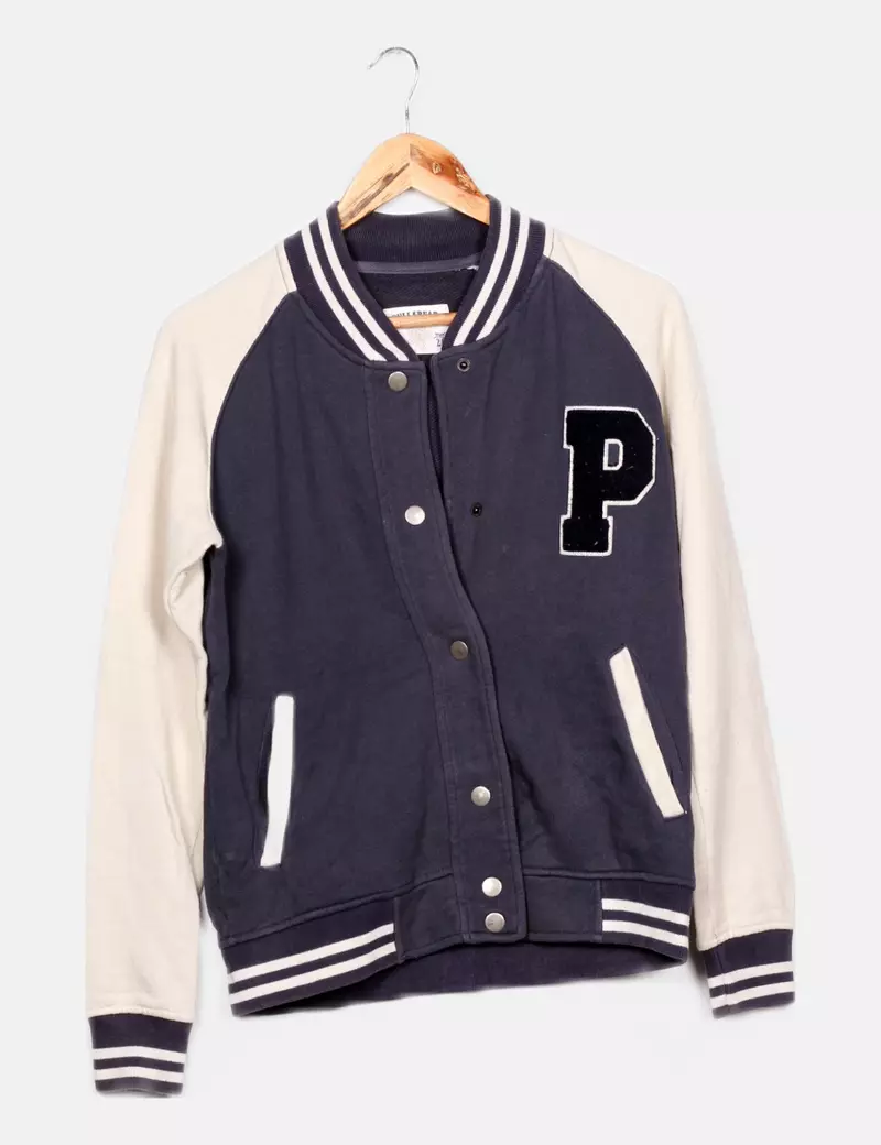 Pull&Bear Bomber bicolor básica