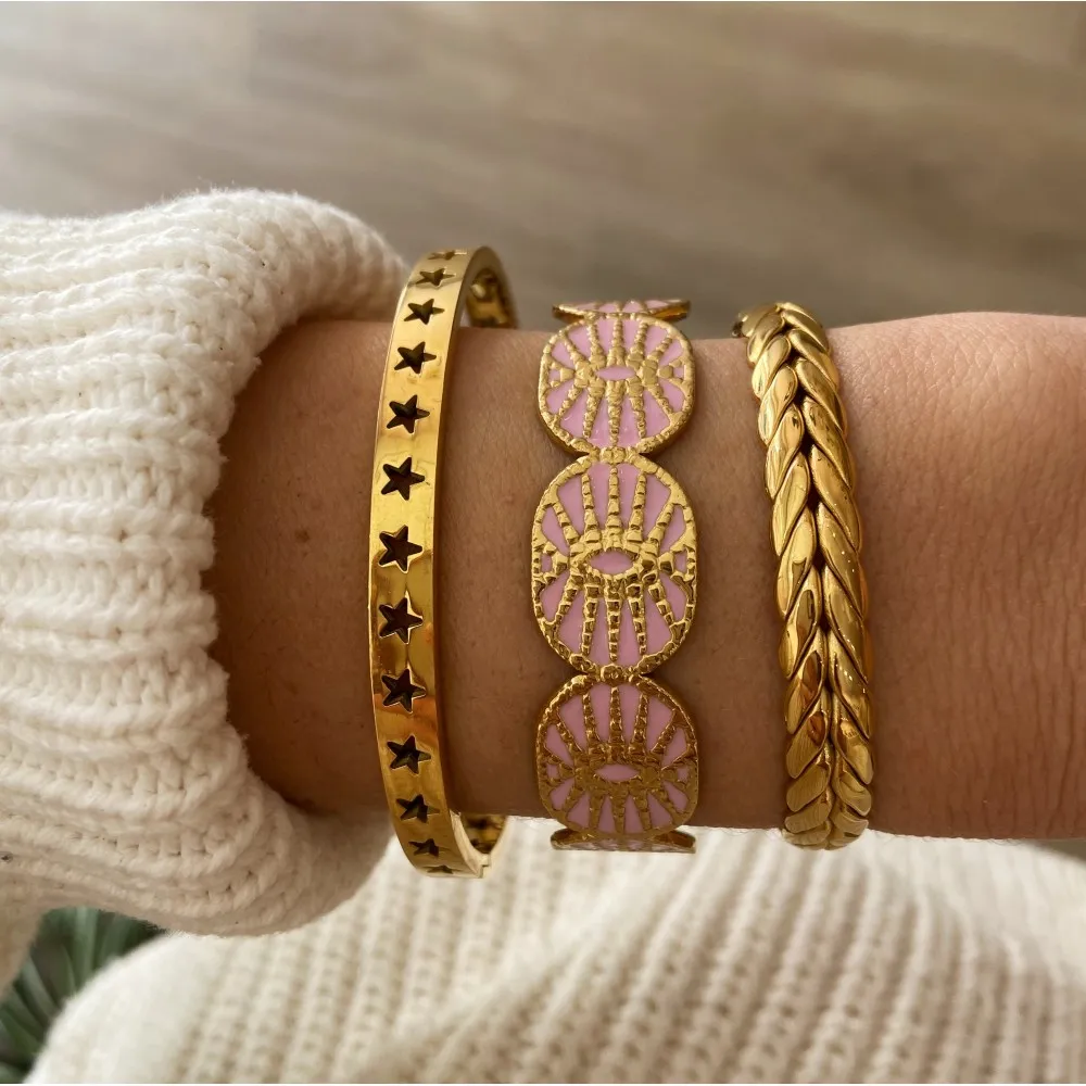 Pulsera Sila Rosa Oro