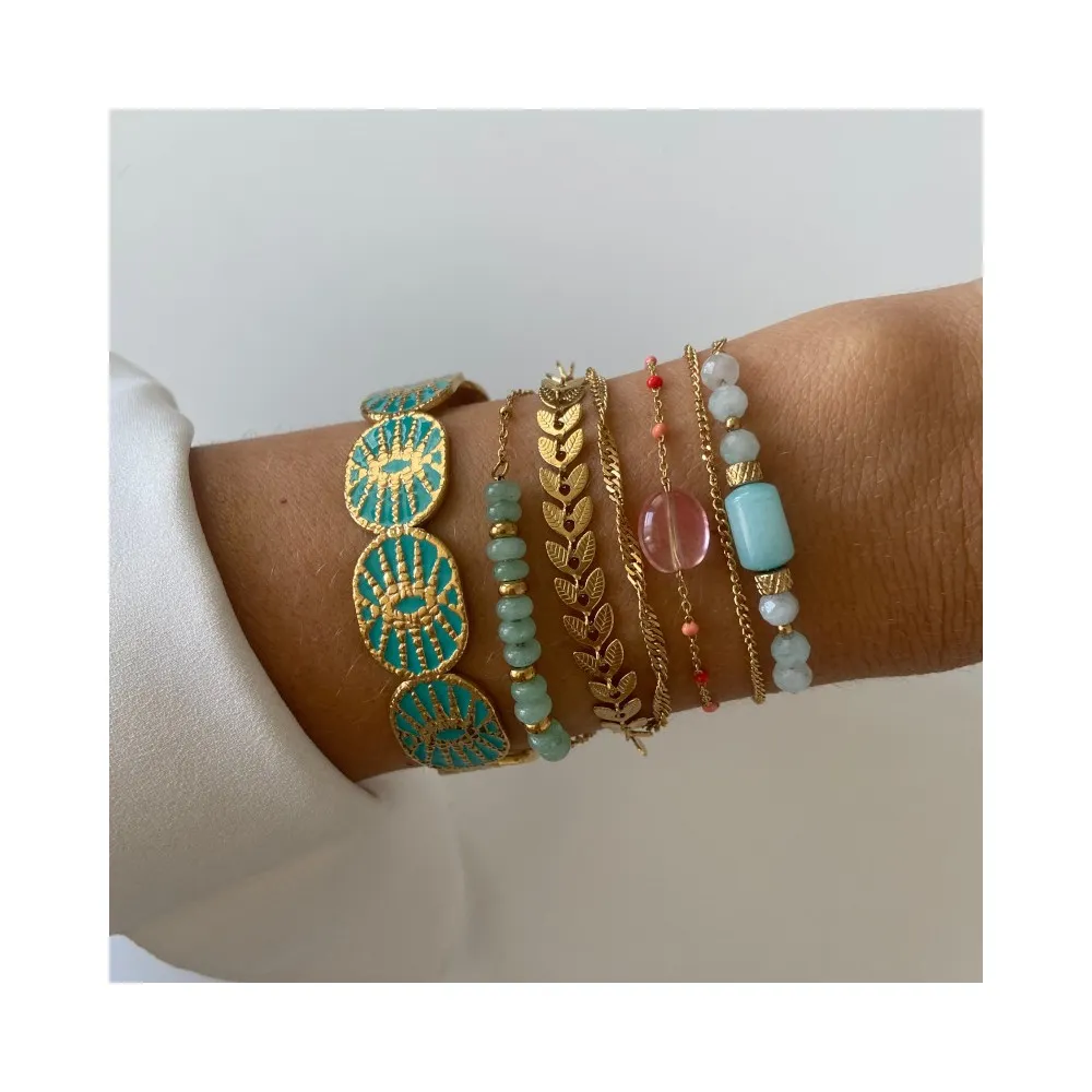 Pulsera Sila Rosa Oro