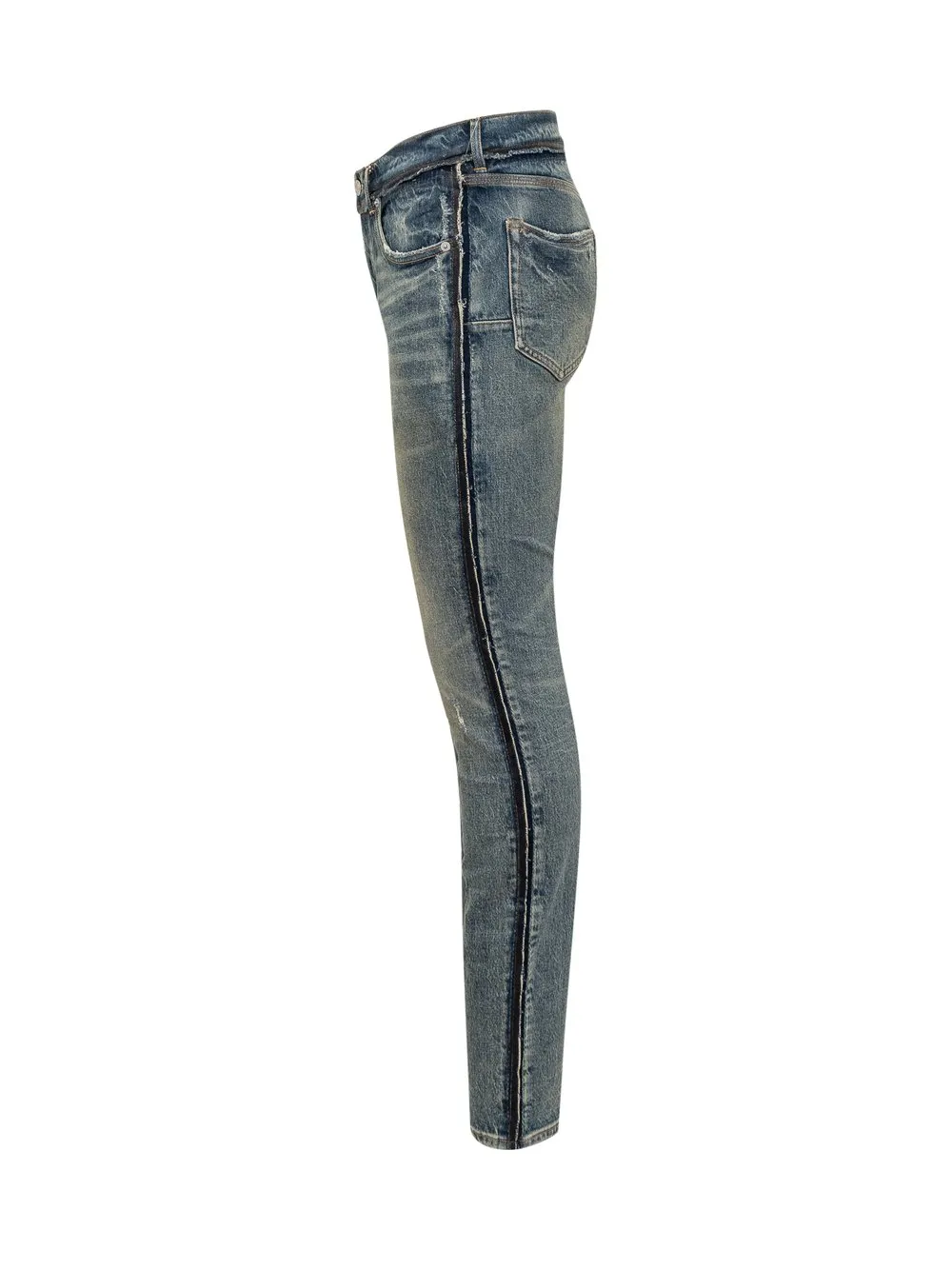 PURPLEBRAND SKINNY SHADOD SEAM JEANS