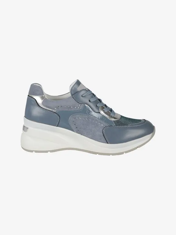 Queen Helena Zapatillas de mujer con cordones y cuña.