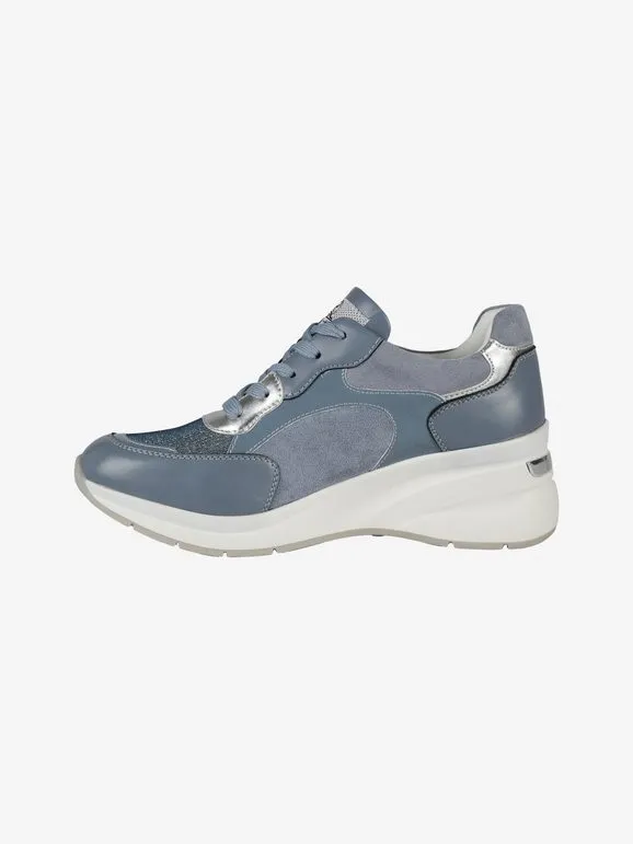 Queen Helena Zapatillas de mujer con cordones y cuña.