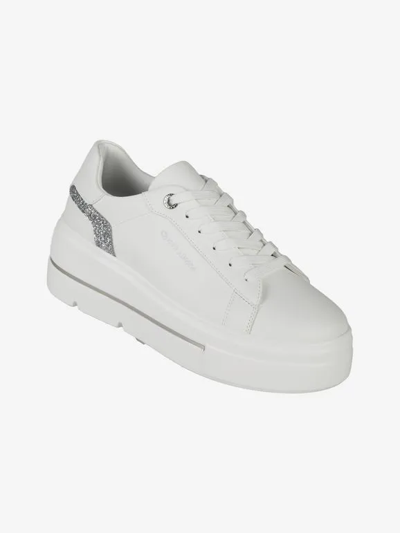 Queen Helena Zapatillas de mujer con plataforma y purpurina.