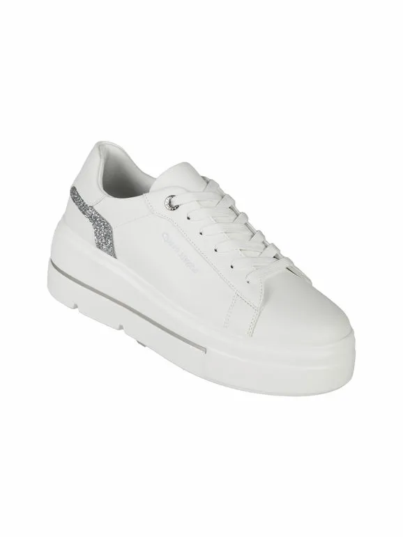 Queen Helena Zapatillas de mujer con plataforma y purpurina.
