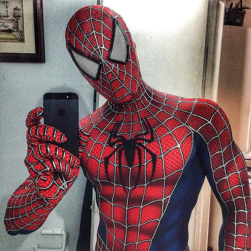 Raimi Spider Mans Niños Adultos Mono Cosplay Traje Disfraces Fiesta Regalo