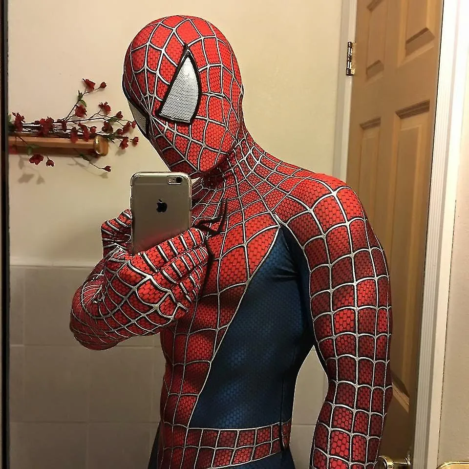 Raimi Spider Mans Niños Adultos Mono Cosplay Traje Disfraces Fiesta Regalo