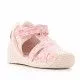 Sandalias abotinadas Biomecanics rosas con varios dibujos estampados