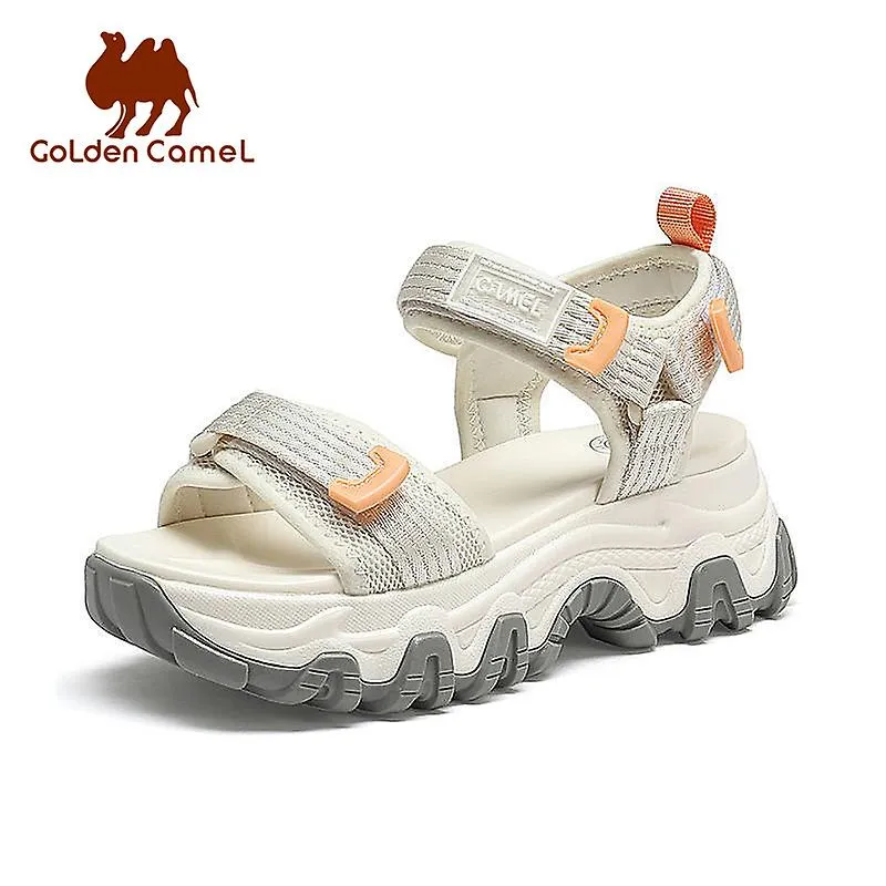 Sandalias de verano para adultos 2023 Zapatillas de fondo grueso con hebilla Zapatos de playa con plataforma de tacón alto para 