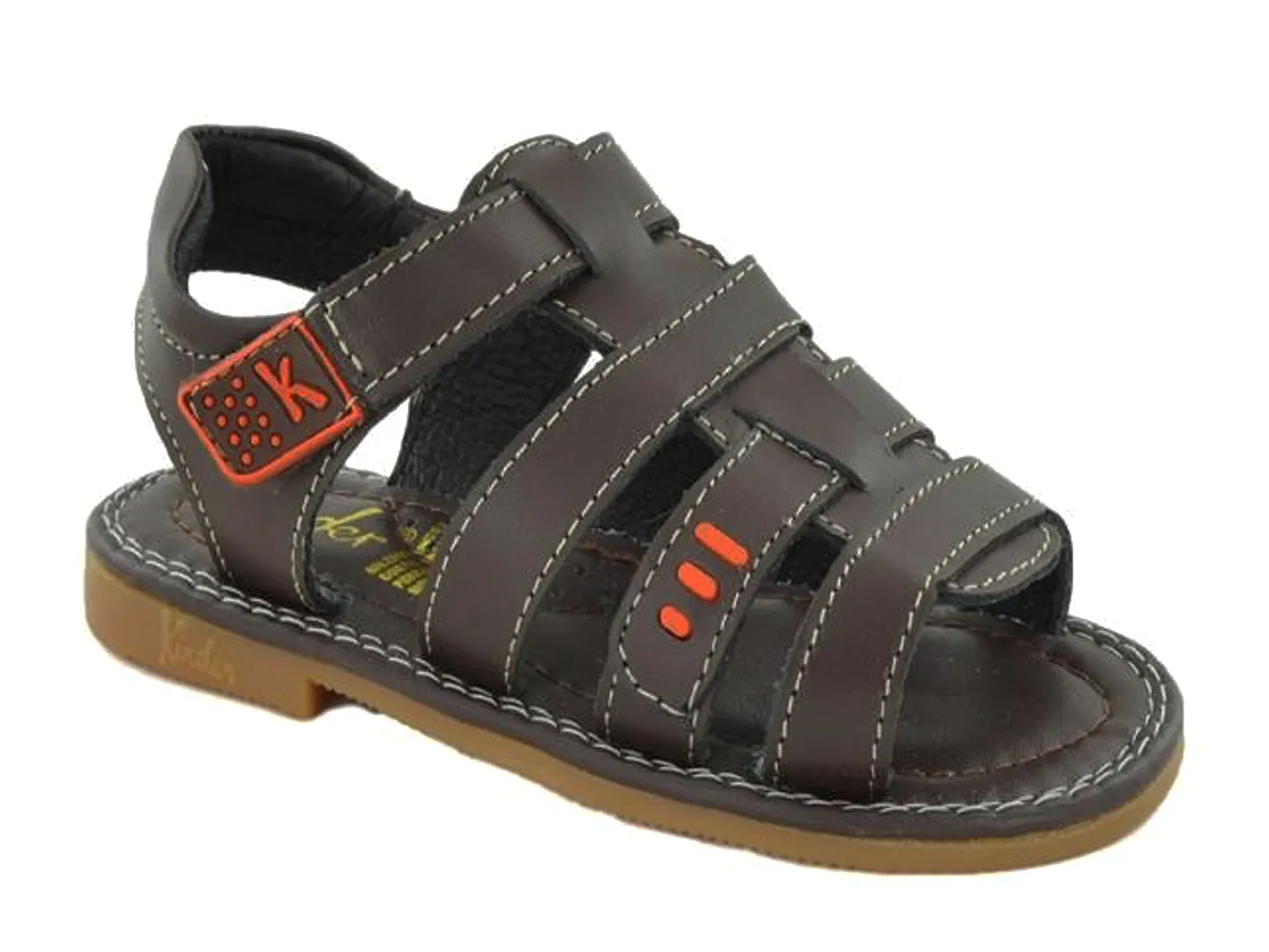 Sandalias Kinder 6111 Cafe Para Niño