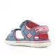 sandalias LEVIS KIDS azules con detalles en rojo