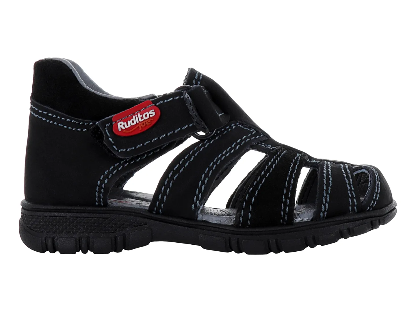 Sandalias Ruditos 6012 Negro Para Niño