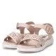 sandalias Xti rosas nude con detalles en las tiras y hebilla