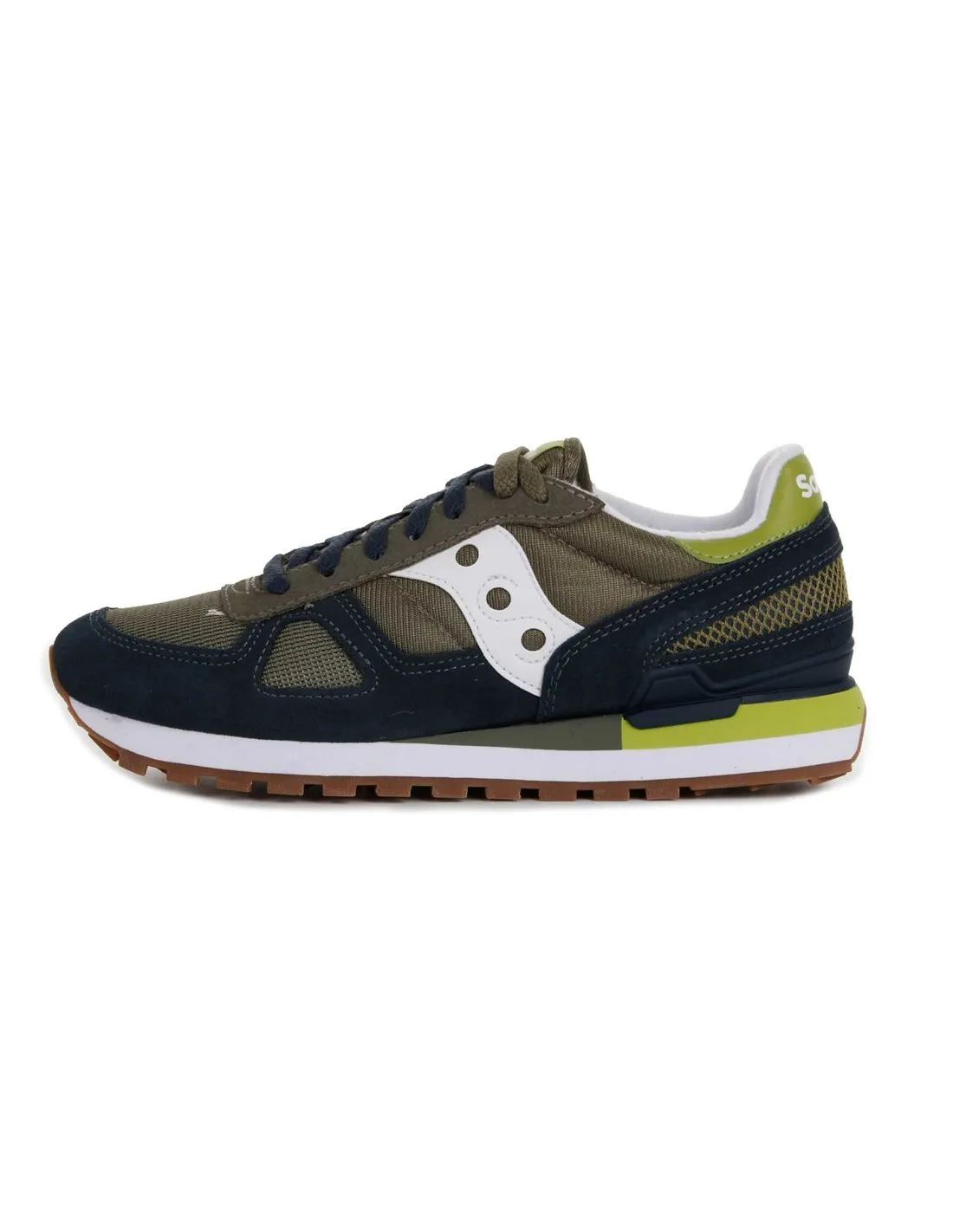 SAUCONY  ZAPATILLAS AZUL MARINO Y VERDES SHADOW ORIGINAL S2108826 HOMBRE