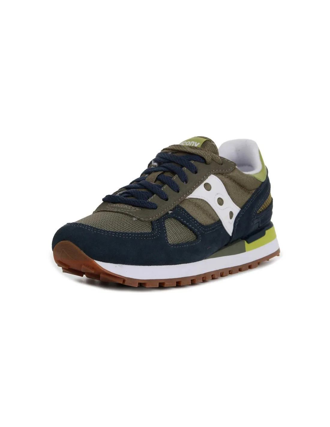 SAUCONY  ZAPATILLAS AZUL MARINO Y VERDES SHADOW ORIGINAL S2108826 HOMBRE