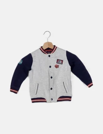 Sergent major Chaqueta gris bomber
