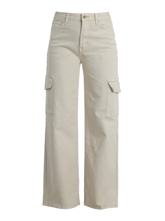 Sexy Sense Pantalón ancho de mujer con bolsillos grandes