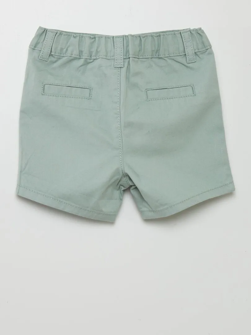 SHORT CHINO DE SARGA  VERDE
