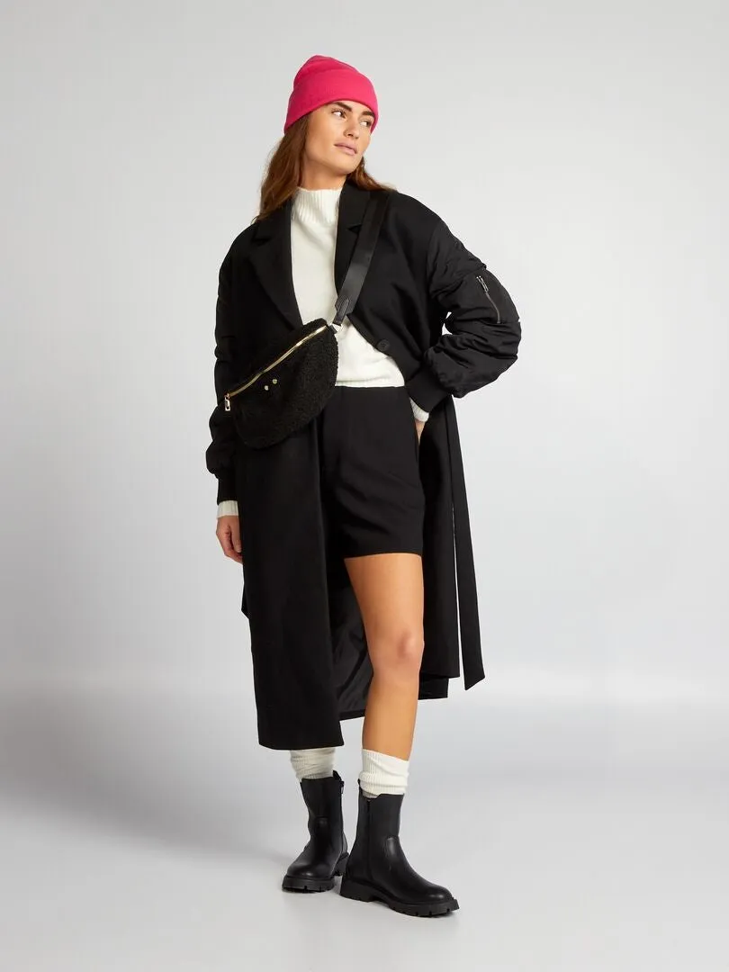 SHORT DE TIRO ALTO SMART  NEGRO