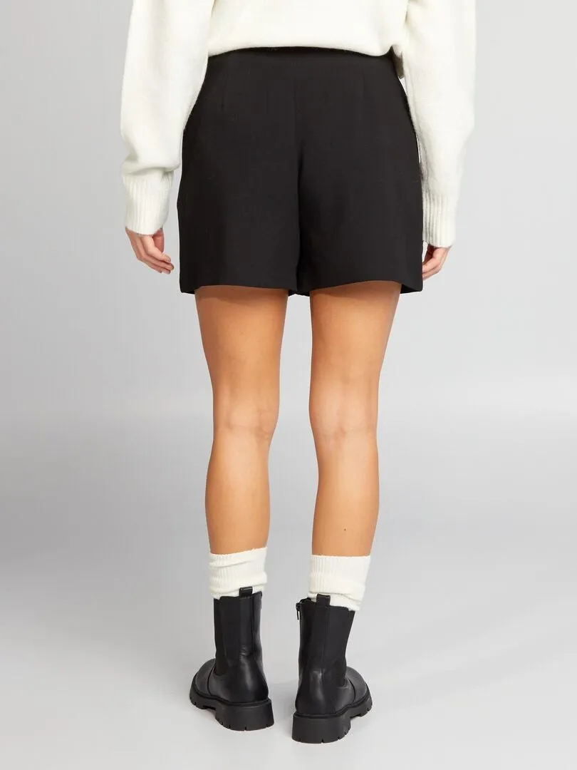SHORT DE TIRO ALTO SMART  NEGRO