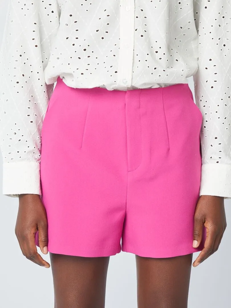 SHORT DE TIRO ALTO SMART  ROSA