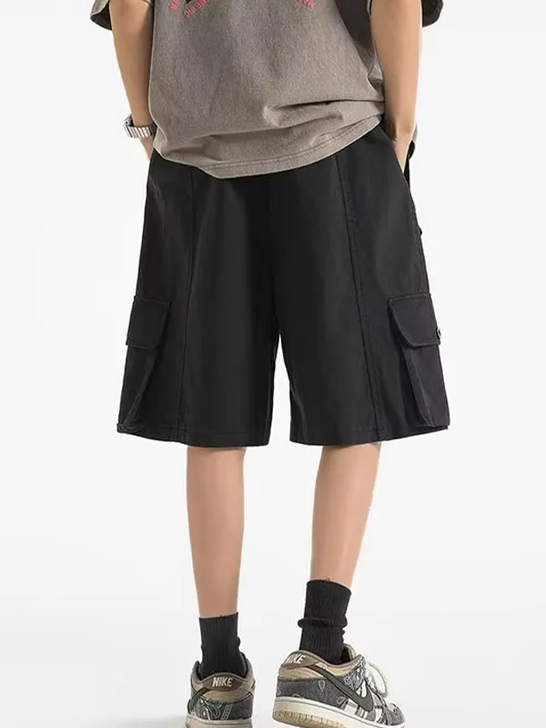 Shorts cargo multibolsillos para hombre