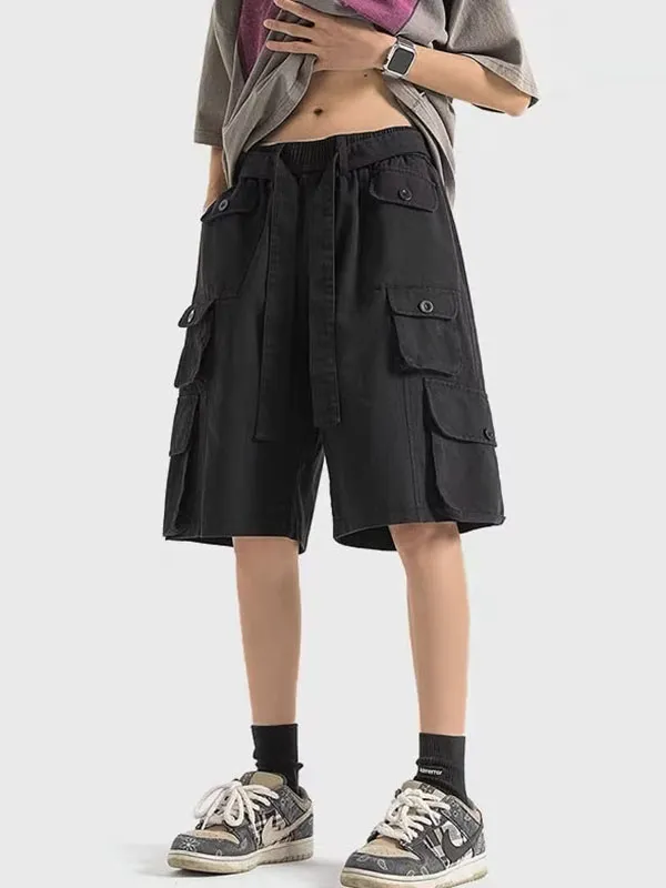 Shorts cargo multibolsillos para hombre